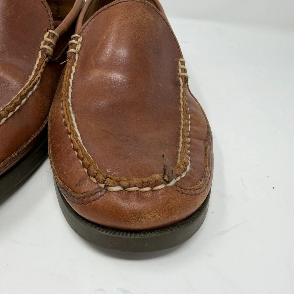 LL Bean Classic Venetian Loafer Moccasin Brown Leather Mens Size 9